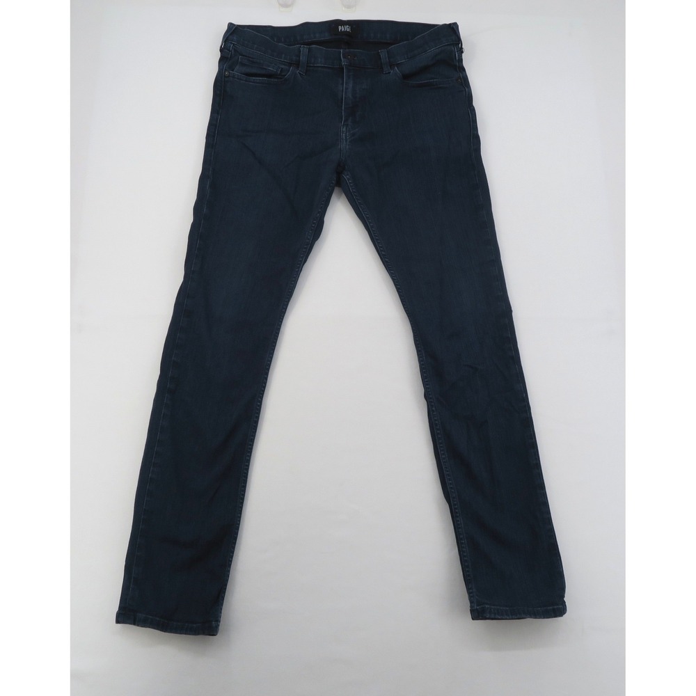 Paige Federal Slim Straight Leg Jeans Dark Indigo Blue Mens‎ Size 33